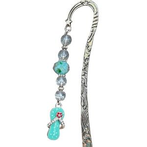 Crystal and Glass Beaded bookmark - various colors and charms
